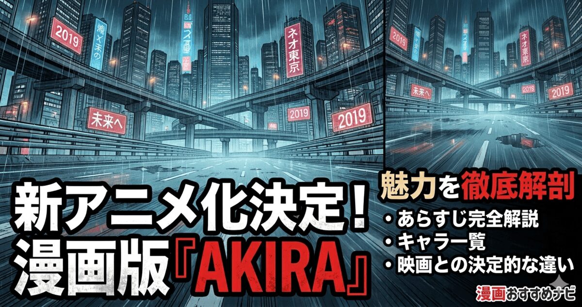 新アニメ化決定！漫画版『AKIRA』の魅力を徹底解剖｜映画との違いやキャラ・あらすじを完全解説