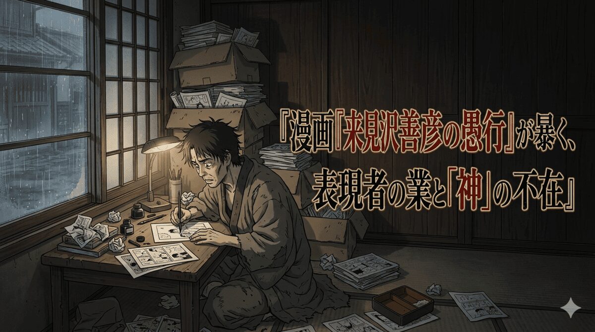 漫画『来見沢善彦の愚行』が暴く、表現者の業と「神」の不在