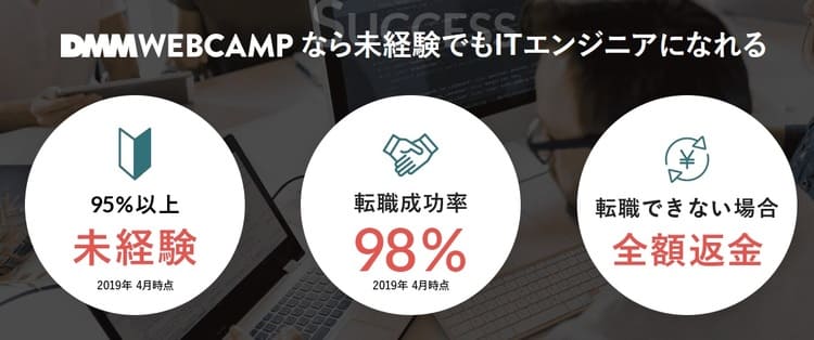 DMMウェブキャンプ(DMM WEBCAMP)の特徴