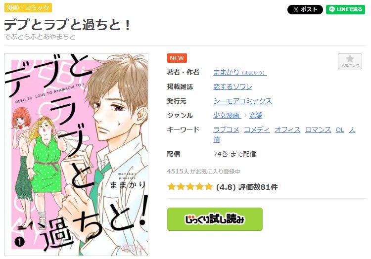 まんが王国-デブとラブと過ちと!