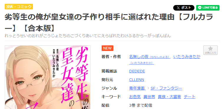 まんが王国-劣等生の俺が皇女達の子作り相手に選ばれた理由