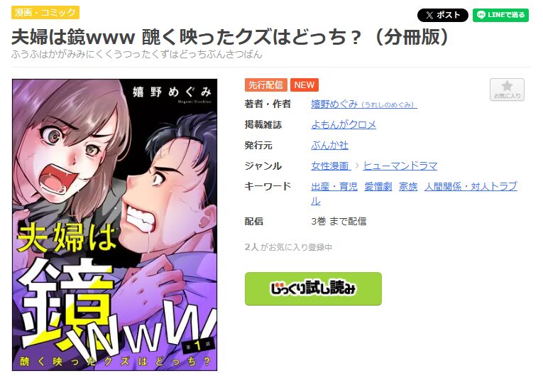 まんが王国-夫婦は鏡www 醜く映ったクズはどっち？